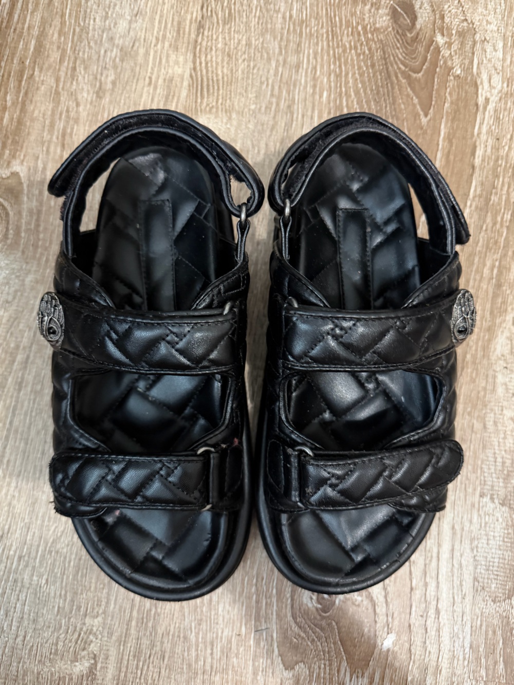 Kurt Gieger London Orion Black Leather Sandals
